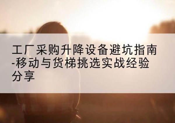 铁力移动式升降机怎么选-工厂采购升降设备避坑指南-移动与货梯挑选实战经验分享